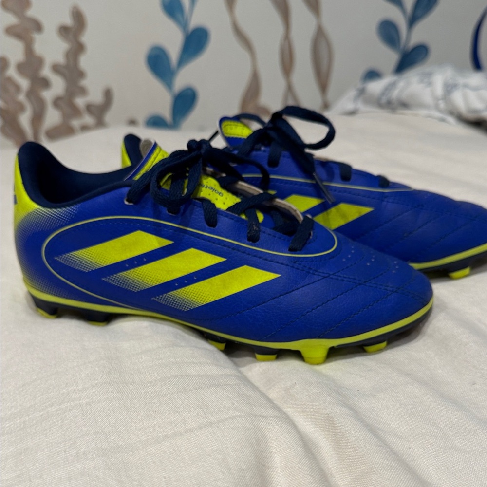 Adidas Kids Blue and Yellow Sneakers